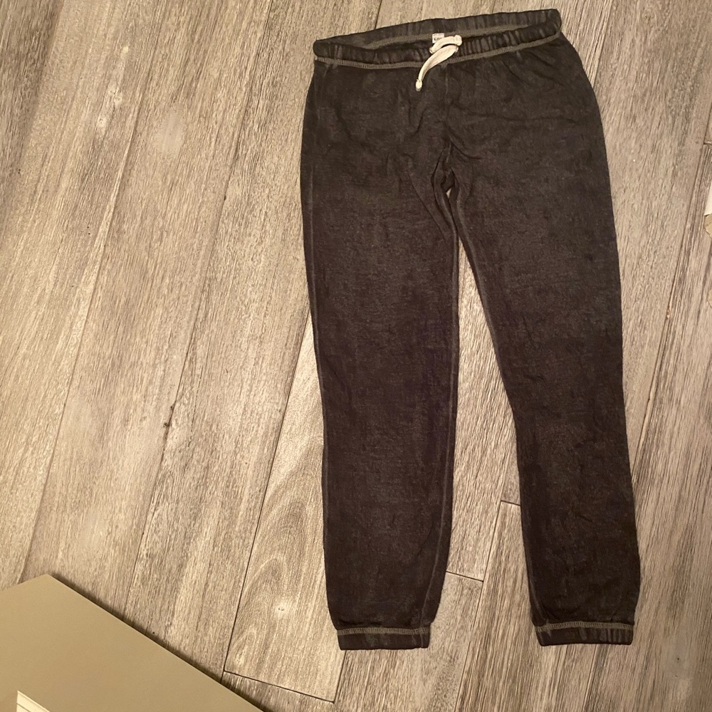 soft gray/black sweatpants